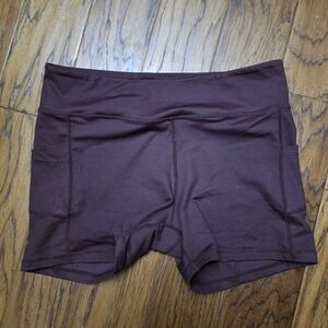 ZYIA Active Fig Brown Shorts sz XXXL